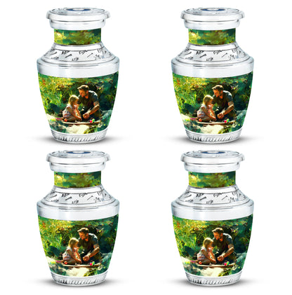 Personalized Father Cremation Urn for Human Ashes - 10-inch, 200 cu in - Yatskia