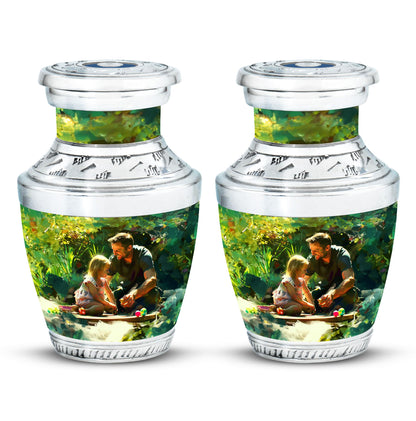 Personalized Father Cremation Urn for Human Ashes - 10-inch, 200 cu in - Yatskia