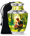 Father & Kids Large & Small Cremation Urns For Human Ashes