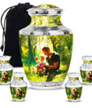 Father & Kids Large & Small Cremation Urns For Human Ashes