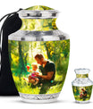 Father & Kids Large & Small Cremation Urns For Human Ashes