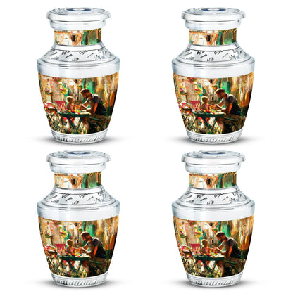 Personalized Father Keepsake Urn for Dad - 10-inch, 200 cu in - Yatskia