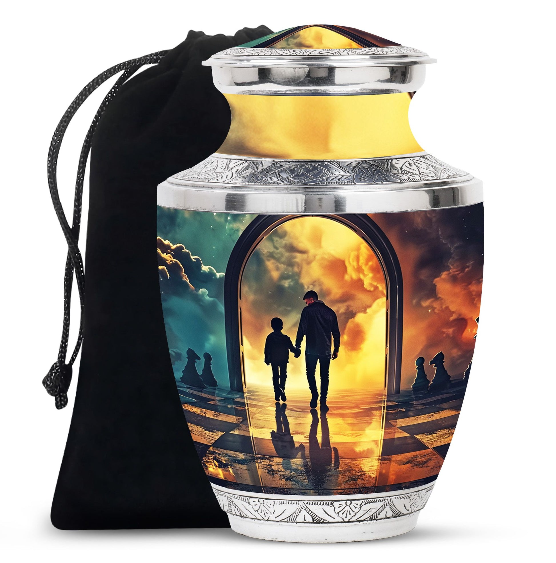 Father Medium Size Urns For Human Ashes Funeral, Ashes Cremation Urn