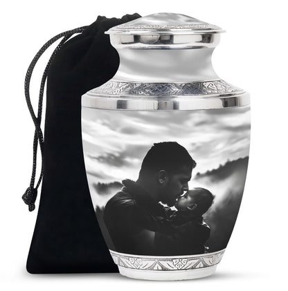Personalized Father Cremation Urn for Adult - 10-inch, 200 cu in - Yatskia