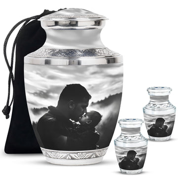 Large Urn With 2 Keepsake Urn