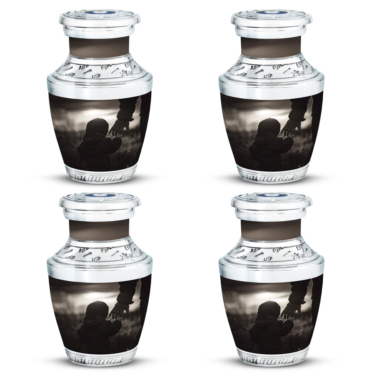 Personalized Father Memorial Urn for Adults - 10-inch, 200 cu in - Yatskia