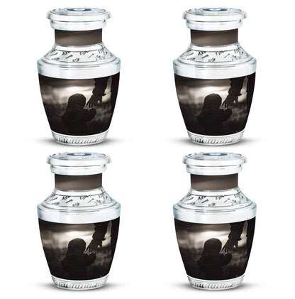 Personalized Father Memorial Urn for Adults - 10-inch, 200 cu in - Yatskia