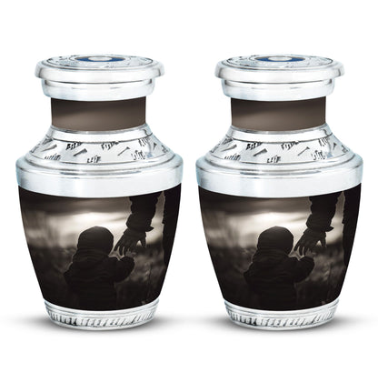 Personalized Father Memorial Urn for Adults - 10-inch, 200 cu in - Yatskia