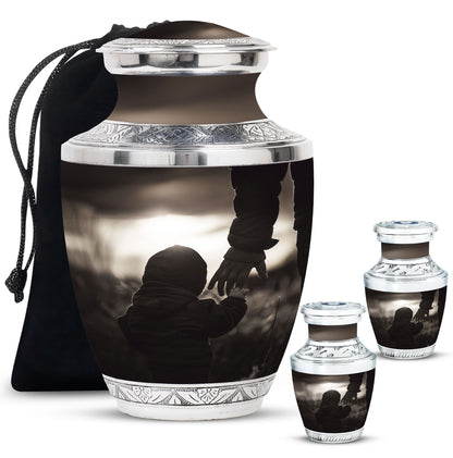 Personalized Father Memorial Urn for Adults - 10-inch, 200 cu in - Yatskia