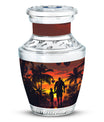Father and Son Cremation Urns For Human Ashes - Sunset Funeral Urn
