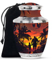 Father and Son Cremation Urns For Human Ashes - Sunset Funeral Urn