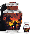 Father and Son Cremation Urns For Human Ashes - Sunset Funeral Urn