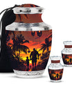 Father and Son Cremation Urns For Human Ashes - Sunset Funeral Urn