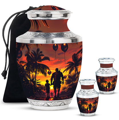 Personalized Galaxy Cremation Urn for Human Ashes - 10-inch, 200 cu in - Yatskia