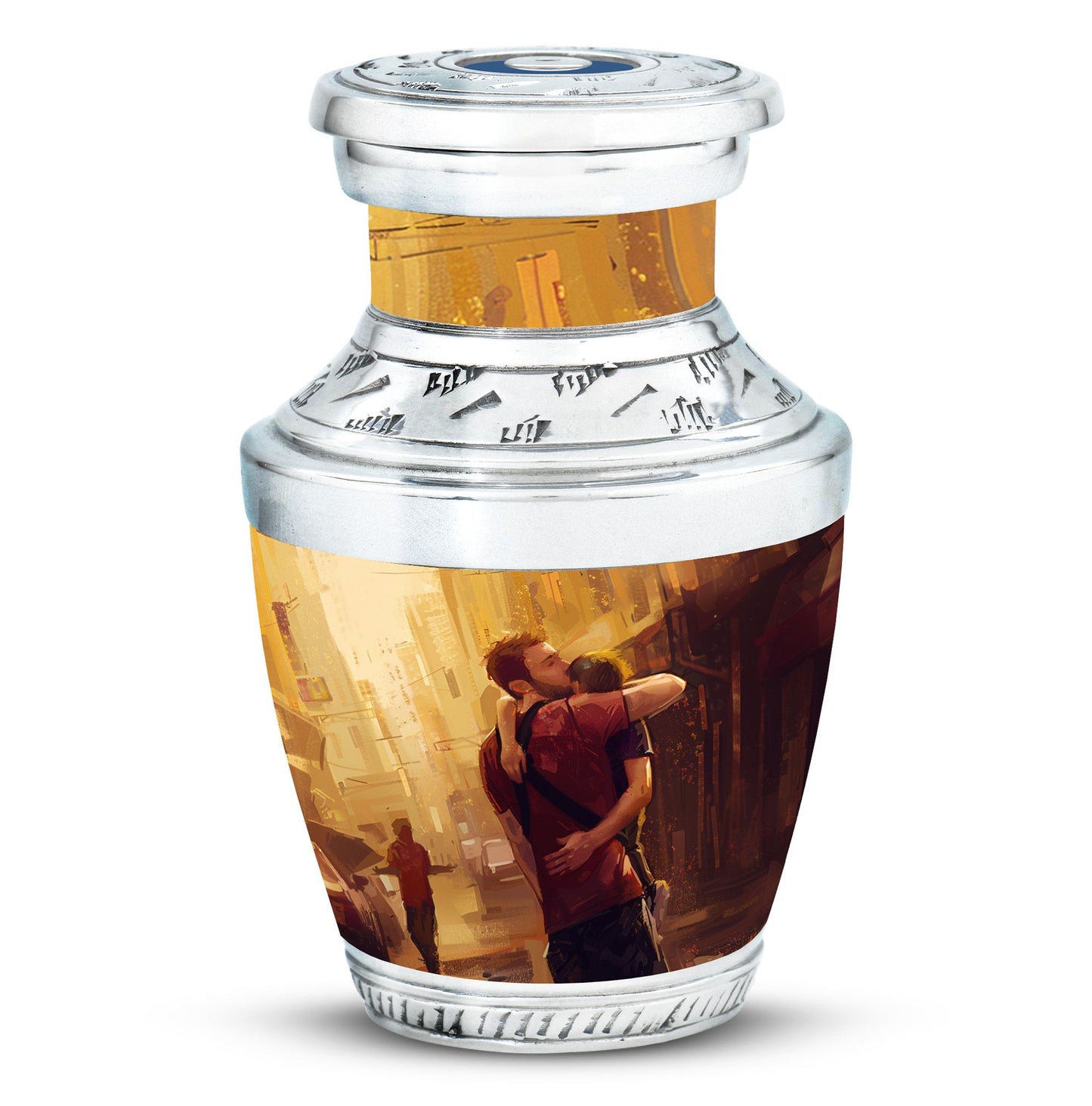 Personalized Father Cremation Urn for Dad - 10-inch, 200 cu in - Yatskia