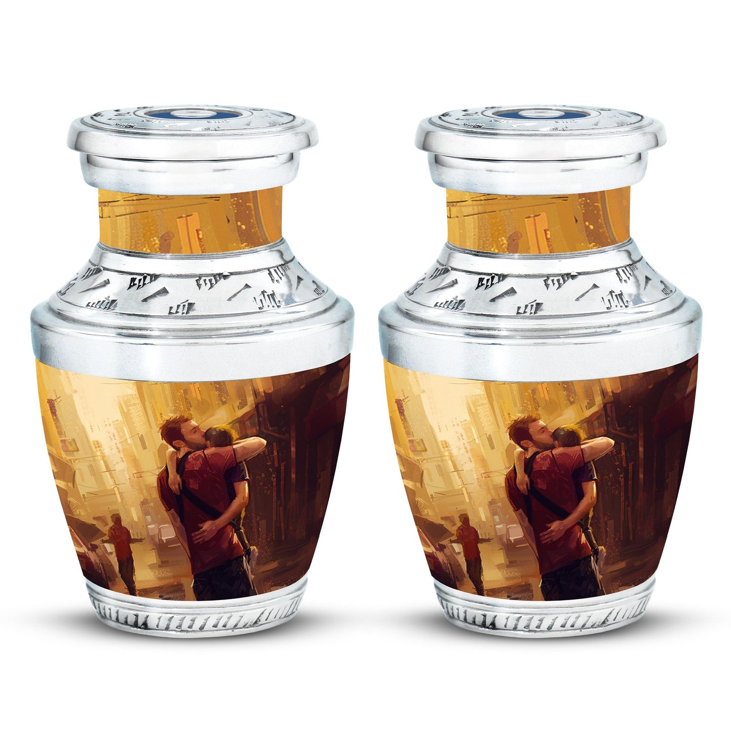 Personalized Father Cremation Urn for Dad - 10-inch, 200 cu in - Yatskia