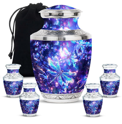 Personalized Dragonfly Cremation Urn for Human Ashes - 10-inch, 200 cu in - Yatskia