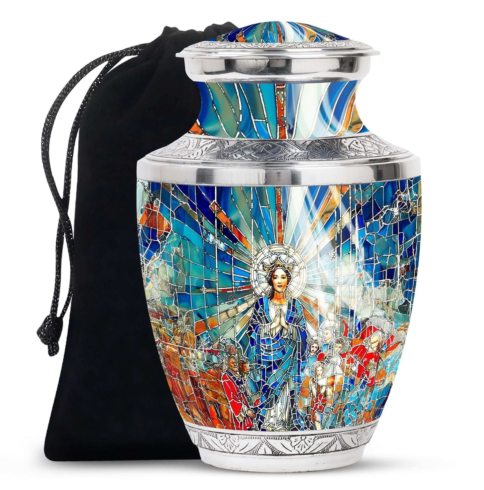 Virgin Mary Cremation Urn for Adult Ashes - Catholic Artistic Urns For Funeral