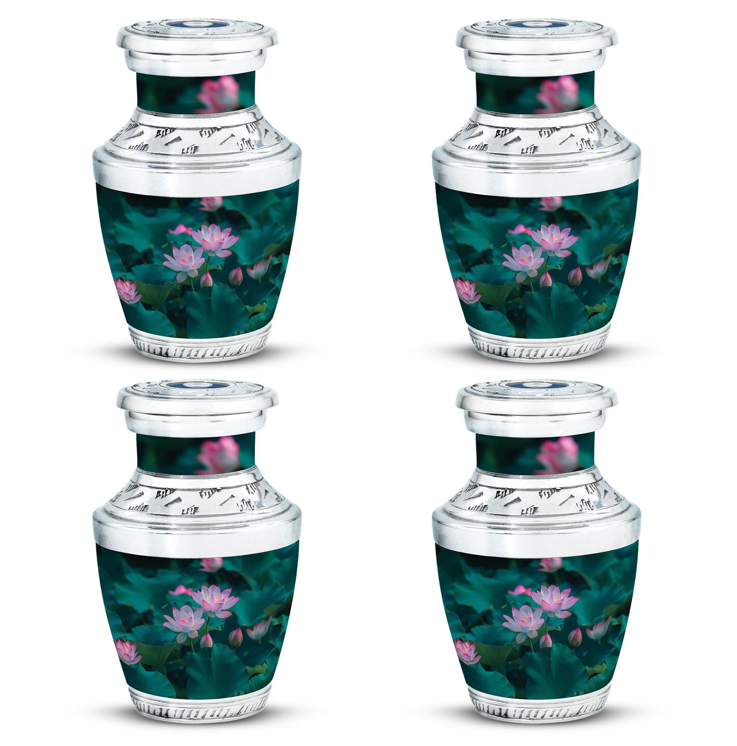 Personalized Flower Cremation Urn for Human Ashes - 10-inch, 200 cu in - Yatskia