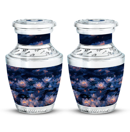 Personalized Flower Cremation Urn for Women - 10-inch, 200 cu in - Yatskia