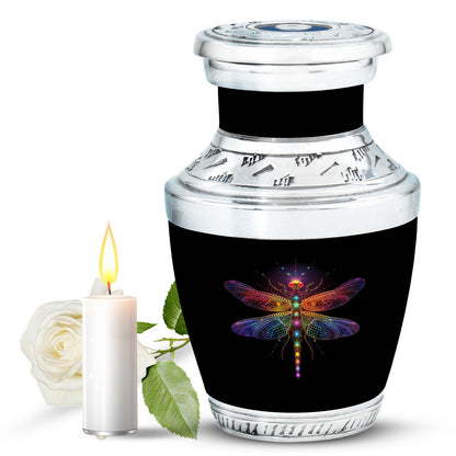 Personalized Dragonfly Cremation Urn for Men & Women - 10-inch, 200 cu in - Yatskia