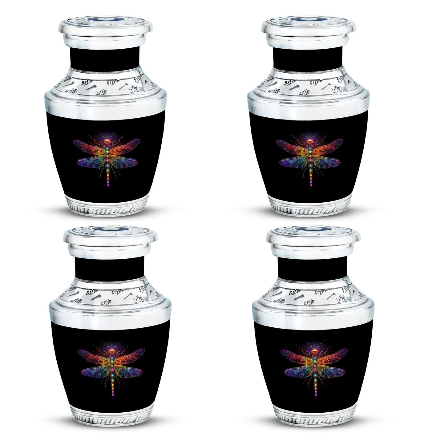 Personalized Dragonfly Cremation Urn for Men & Women - 10-inch, 200 cu in - Yatskia