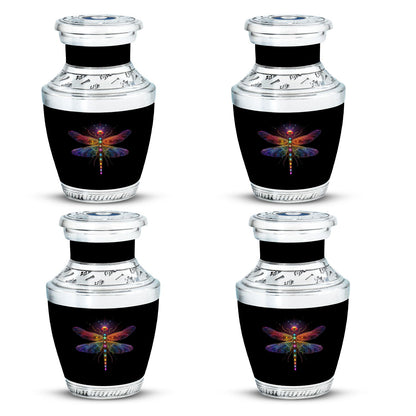 Personalized Dragonfly Cremation Urn for Men & Women - 10-inch, 200 cu in - Yatskia