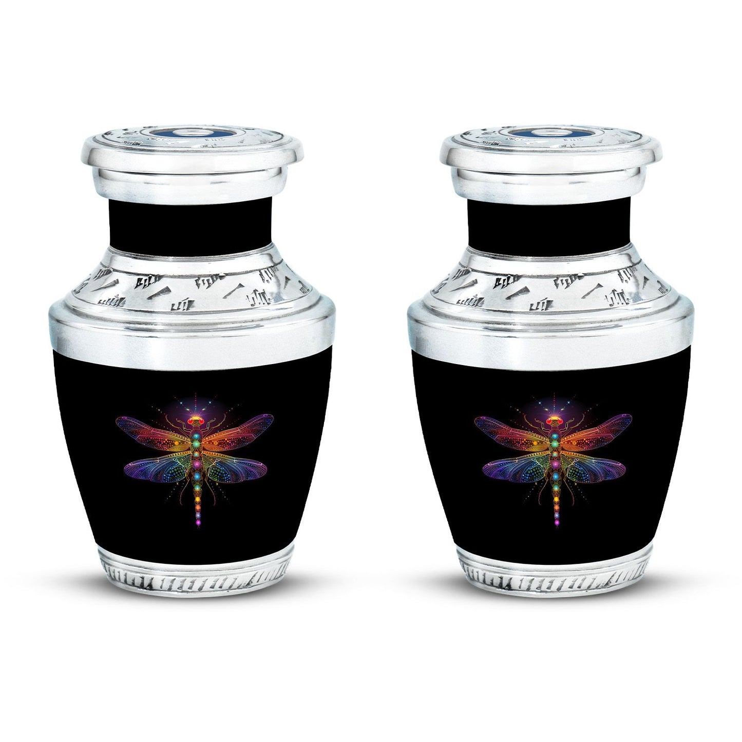 Personalized Dragonfly Cremation Urn for Men & Women - 10-inch, 200 cu in - Yatskia