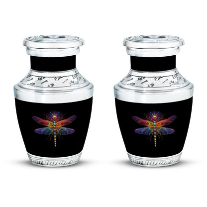 Personalized Dragonfly Cremation Urn for Men & Women - 10-inch, 200 cu in - Yatskia