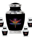 Cosmic Dragonfly Cremation Urns For Human Ashes - Urn For Men & Women