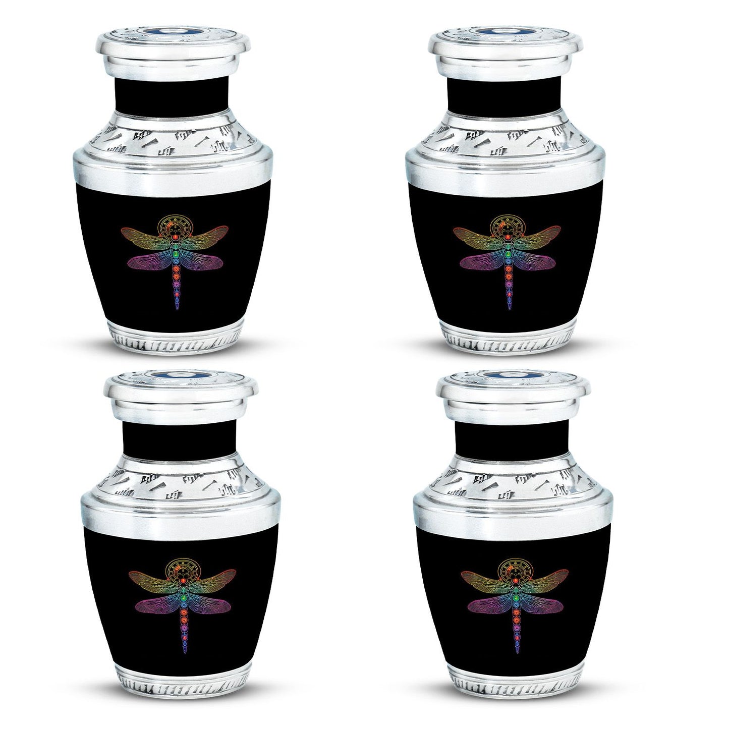 Personalized Dragonfly Memorial Urn for Men - 10-inch, 200 cu in - Yatskia