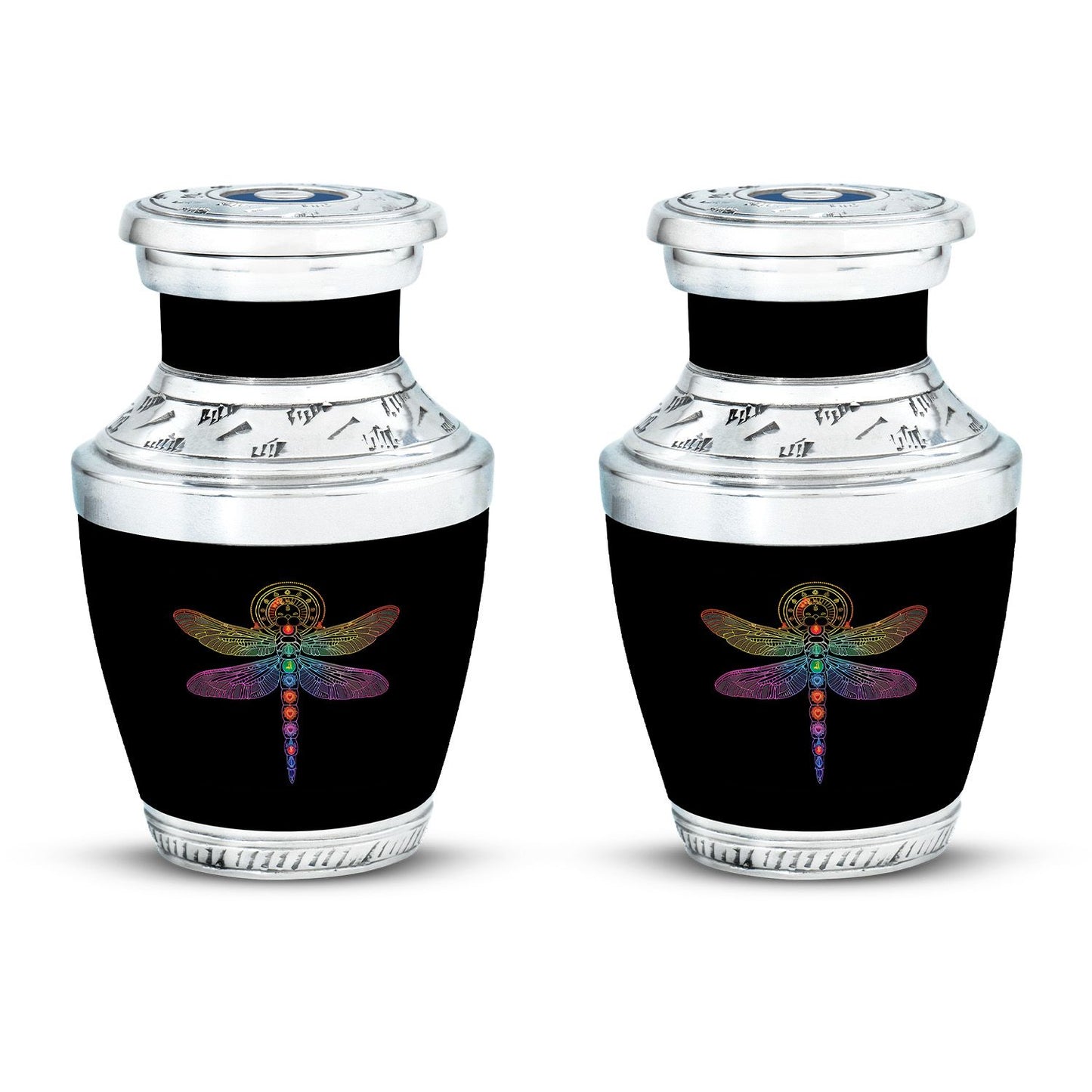 Personalized Dragonfly Memorial Urn for Men - 10-inch, 200 cu in - Yatskia