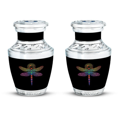 Personalized Dragonfly Memorial Urn for Men - 10-inch, 200 cu in - Yatskia