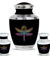 Cosmic Dragonfly Urns For Men Funeral, Ashes Memorial Urn