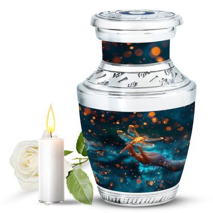 Personalized Dragonfly Cremation Urn for Human Ashes - 10-inch, 200 cu in - Yatskia