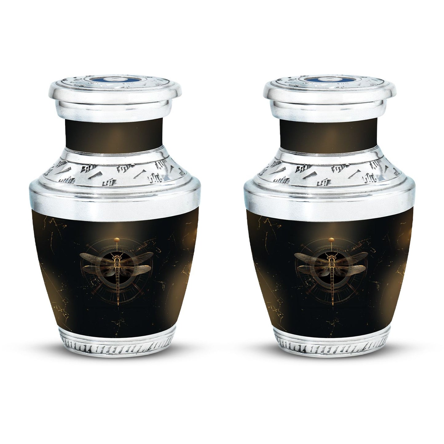 Personalized Dragonfly Cremation Urn for Human Ashes - 10-inch, 200 cu in - Yatskia
