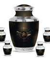 Cosmic Dragonfly Memorial Urn Funeral, Ashes Cremation Urn