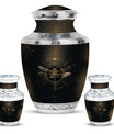 Cosmic Dragonfly Memorial Urn Funeral, Ashes Cremation Urn