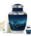 Zebra Metal Urns For Human Ashes Funeral, Ashes Cremation Urn