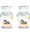 Zebra Double Urns Large Funeral, Ashes Urn For Ashes
