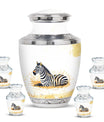 Zebra Double Urns Large Funeral, Ashes Urn For Ashes