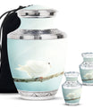 Dove Personalized Urn Funeral, Ashes Memorial Urn
