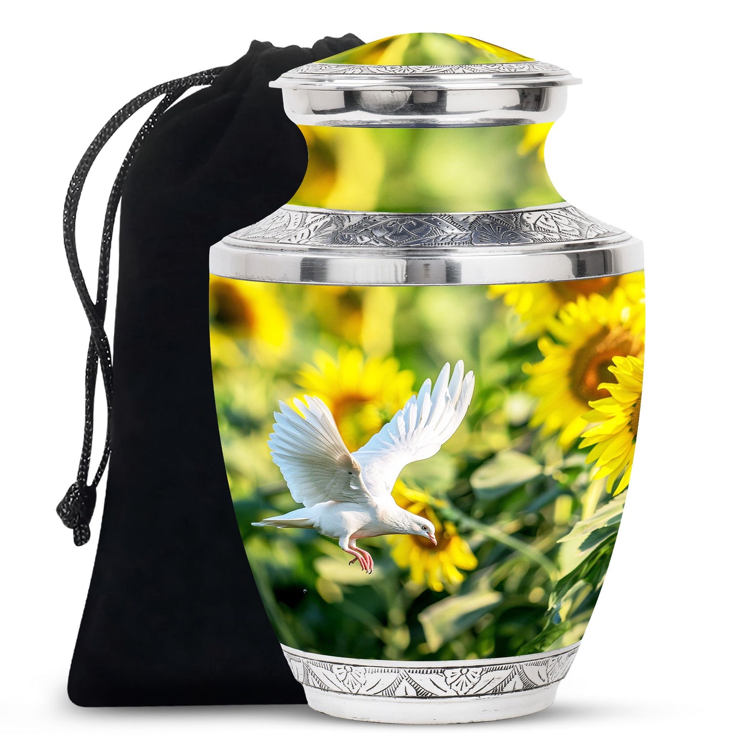 Personalized Bird Cremation Urn for Human Ashes - 10-inch, 200 cu in - Yatskia