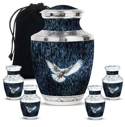 Personalized Bird Cremation Urn for Human Ashes - 10-inch, 200 cu in - Yatskia