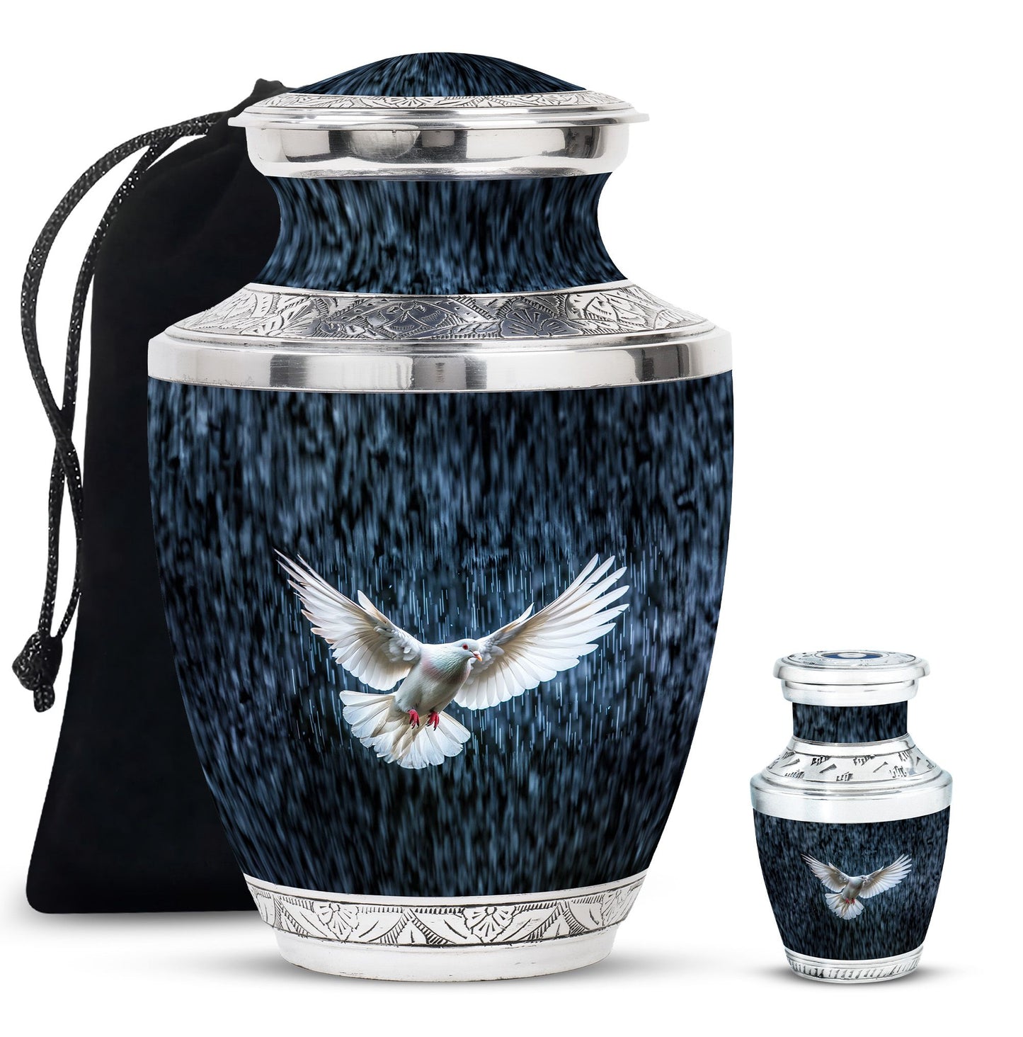 Personalized Bird Cremation Urn for Human Ashes - 10-inch, 200 cu in - Yatskia