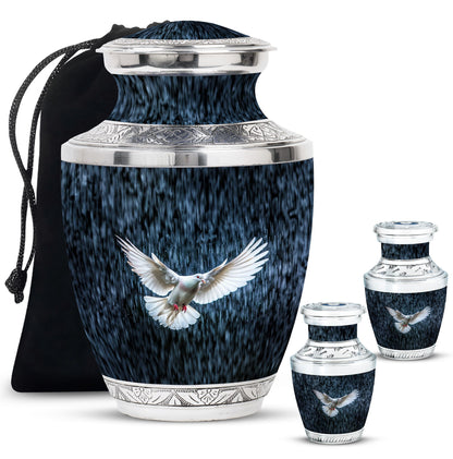 Personalized Bird Cremation Urn for Human Ashes - 10-inch, 200 cu in - Yatskia