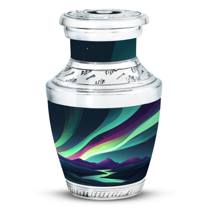 Personalized Galaxy Keepsake Urn for Human Ashes - 10-inch, 200 cu in - Yatskia