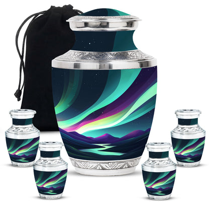 Personalized Galaxy Keepsake Urn for Human Ashes - 10-inch, 200 cu in - Yatskia