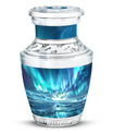 Northern Lights Memorial Urn For Ashes Large Funeral, Ashes Urn