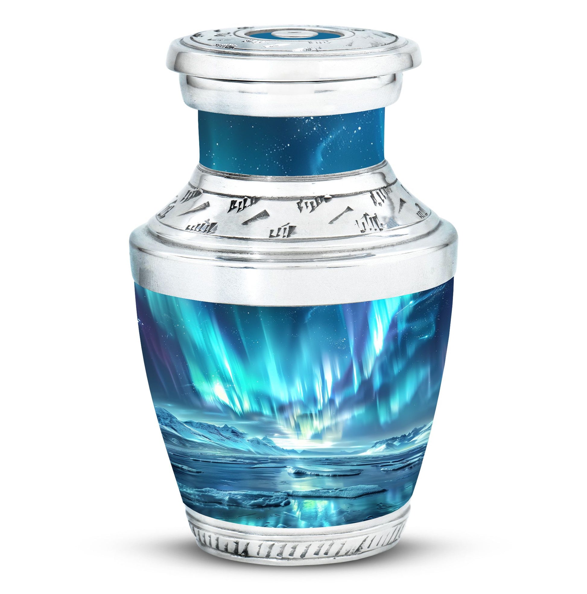 Northern Lights Memorial Urn For Ashes Large Funeral, Ashes Urn